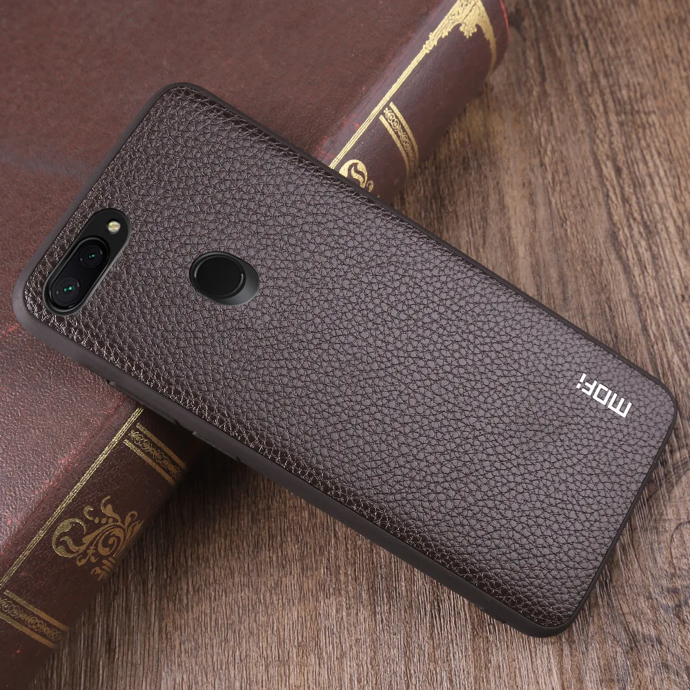 MOFi чехол для телефона для Xiaomi mi 8 Lite задняя крышка из искусственной кожи корпус для Xiaomi mi 8 Youth Conque для mi 8X Capa
