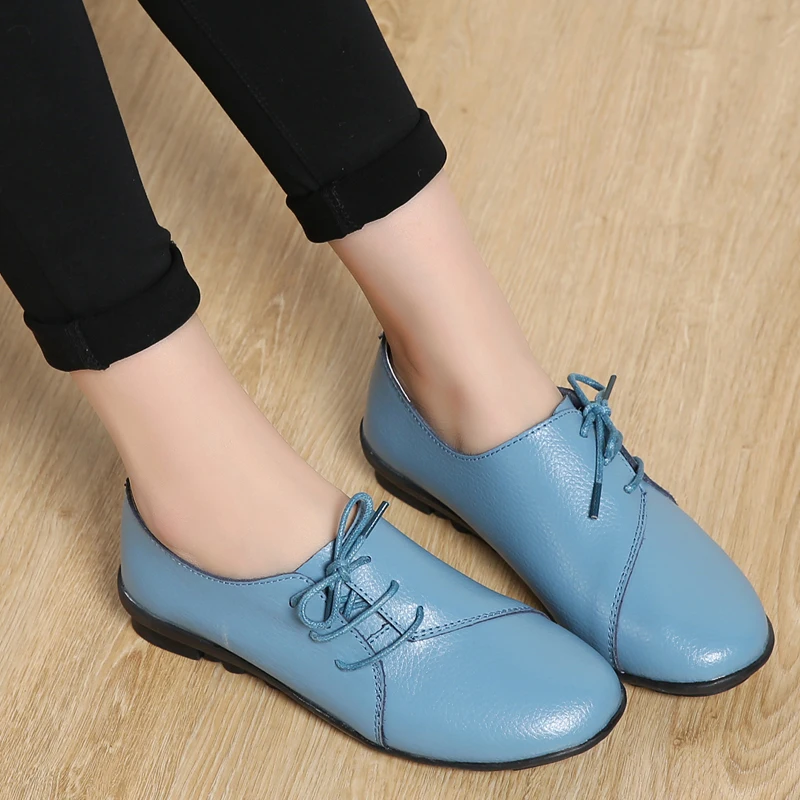 Женские мокасины из натуральной кожи на плоской подошве|Обувь без каблука| |