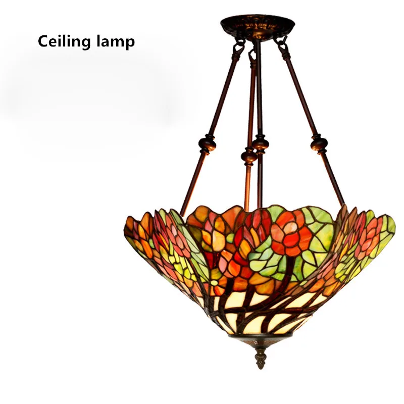 Витражная лампа FUMAT классическая настольная 16 дюймов романтичное теплое