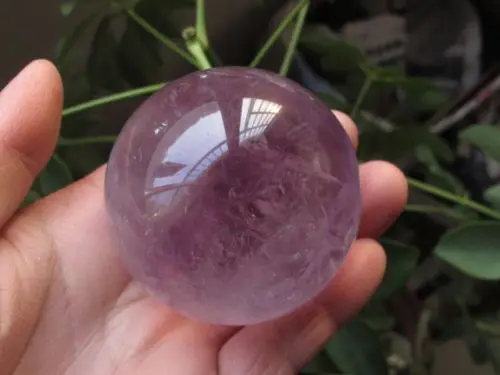 WW 04739 NATURAL AMETHYST QUARTZ CRYSTAL SPHERE BALL Healing | Дом и сад