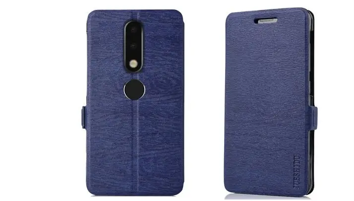 Для Nokia x6 2018 дюймов 100% Оригинал искусственная кожа флип чехол для смартфон в