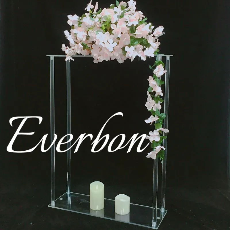 Новый Прямоугольный акриловый Хрустальный Цветочный Стенд Свадебный Стол