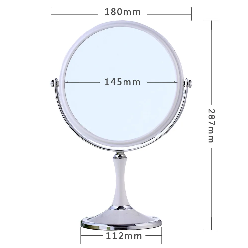 LS обычное двустороннее косметическое зеркало для бритья круглый косметический