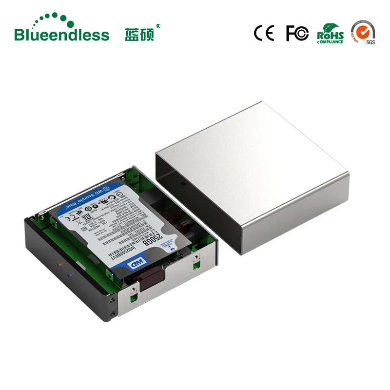 Gigabit Ethernet NAS HDD Enclosure Smart HDD Case for 2.5'' 3.5'' Hard Disk Gigabit Ethernet Interface Nas Remote Access Disk images - 6
