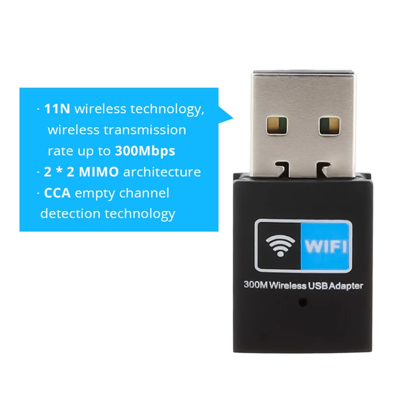 300 Мбит/с USB Wi-Fi ТВ адаптер Беспроводной сетевой карты антенны передатчик Mini-USB