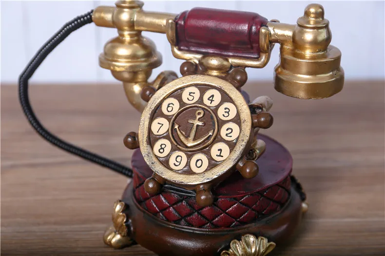 Домашний декор винтажная Книга телефон Копилка украшения ретро мебель фигурка