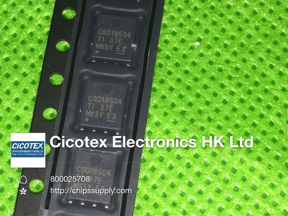 10 шт./лот CSD18504Q5AT 18504 SON5x6 MOSFET N-CHANNEL 40V 50A 8vson | Электронные компоненты и
