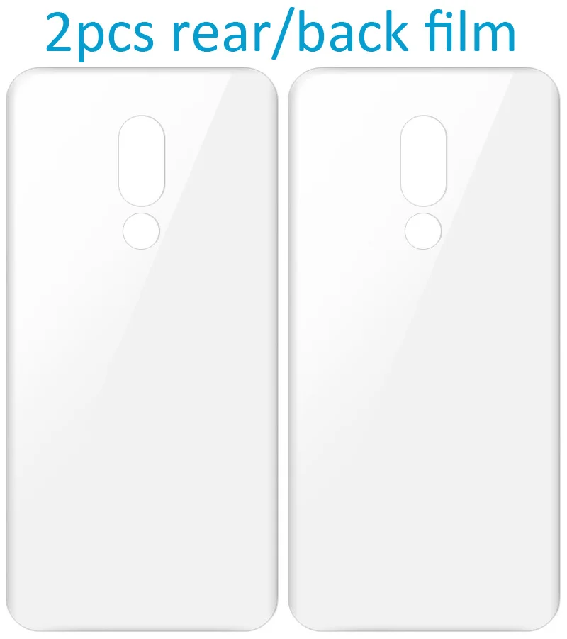 2pcs back film Imak Гидрогелевая пленка 3 III для Meizu 16 Plus задняя Передняя Задняя Защитная Прозрачная Олеофобная пленка - Цвет: 2pcs back film