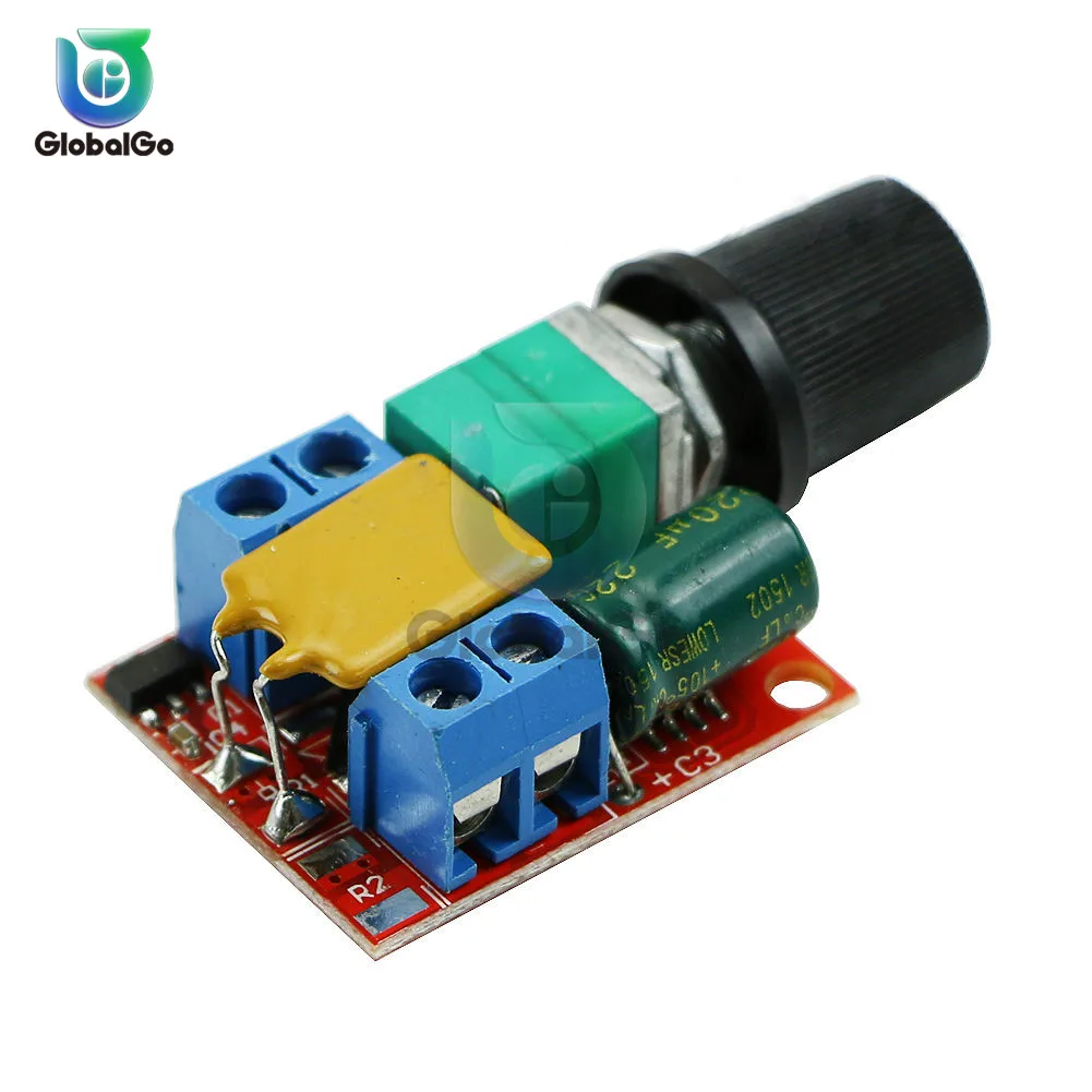 10pcs/Lot Electrical Motor Speed Controller Module 3-35V 12V 24V PWM DC Control Regulator Adjustable Switch LED Fan | Обустройство