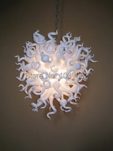 

Free Shipping Hot Sale White Hand Blown Murano Glass Chandelier