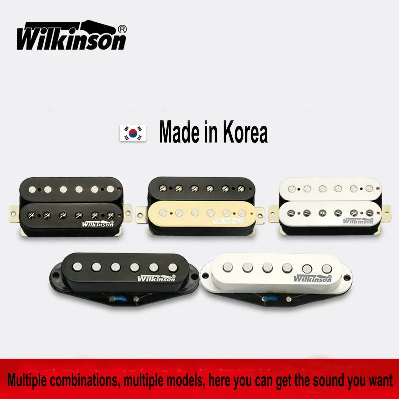 Гитарные пикапы оригинальные Wilkinson Alnico V Humbucker одна катушка Металлические Рок