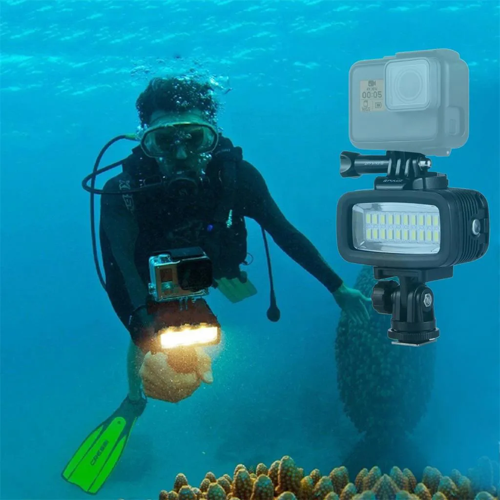 OMESHIN подводный светильник для DJI Osmo Action 40 м водонепроницаемый 20 светодиодный светильник для дайвинга аксессуары для камеры Dji Osmo# C0604