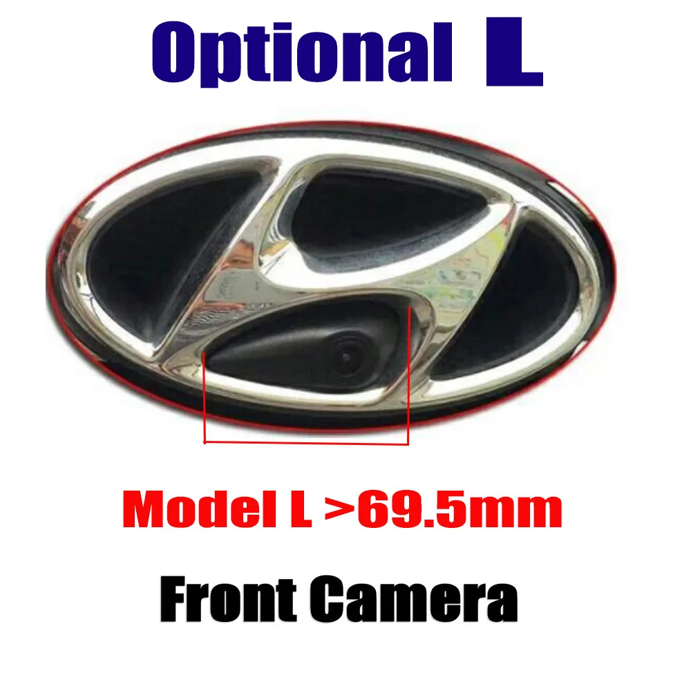 Model L Автомобильная камера с логотипом Переднего Вида, встроенная камера для hyundai Accent Solaris 2010-(не задняя парковочная камера - Название цвета: Model L