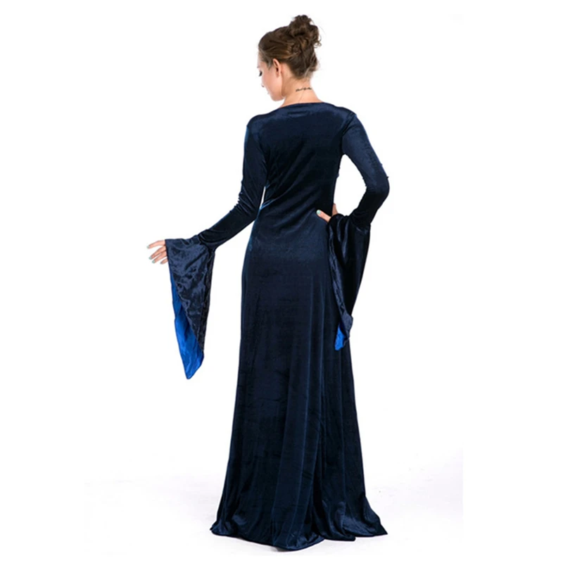 Новый дизайн голубой элегантный костюм Empress Bal lDress с длинным рукавом |