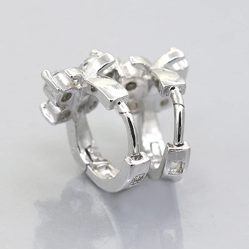 Bluelans Леди Бабочка Циркон Посеребренная Уха Серьги Стержня Ювелирных Изделий|earring