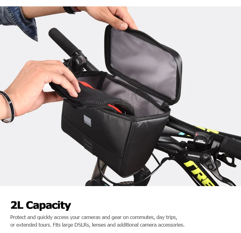 Sahoo Travel Series 112049 Waterproof Touchscreen Cycling Bike Bicycle Map Sleeve Handlebar Bag Pack Pannier Basket Phone Camera