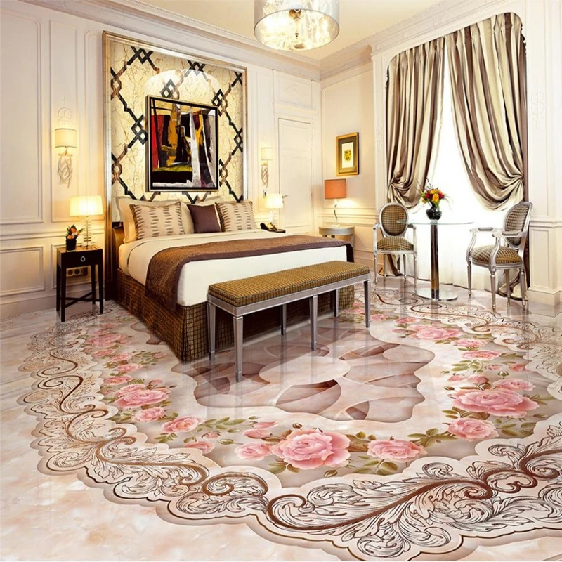 Декоративный пол живопись на заказ самоклеющиеся 3D обои гостиная для гостиной