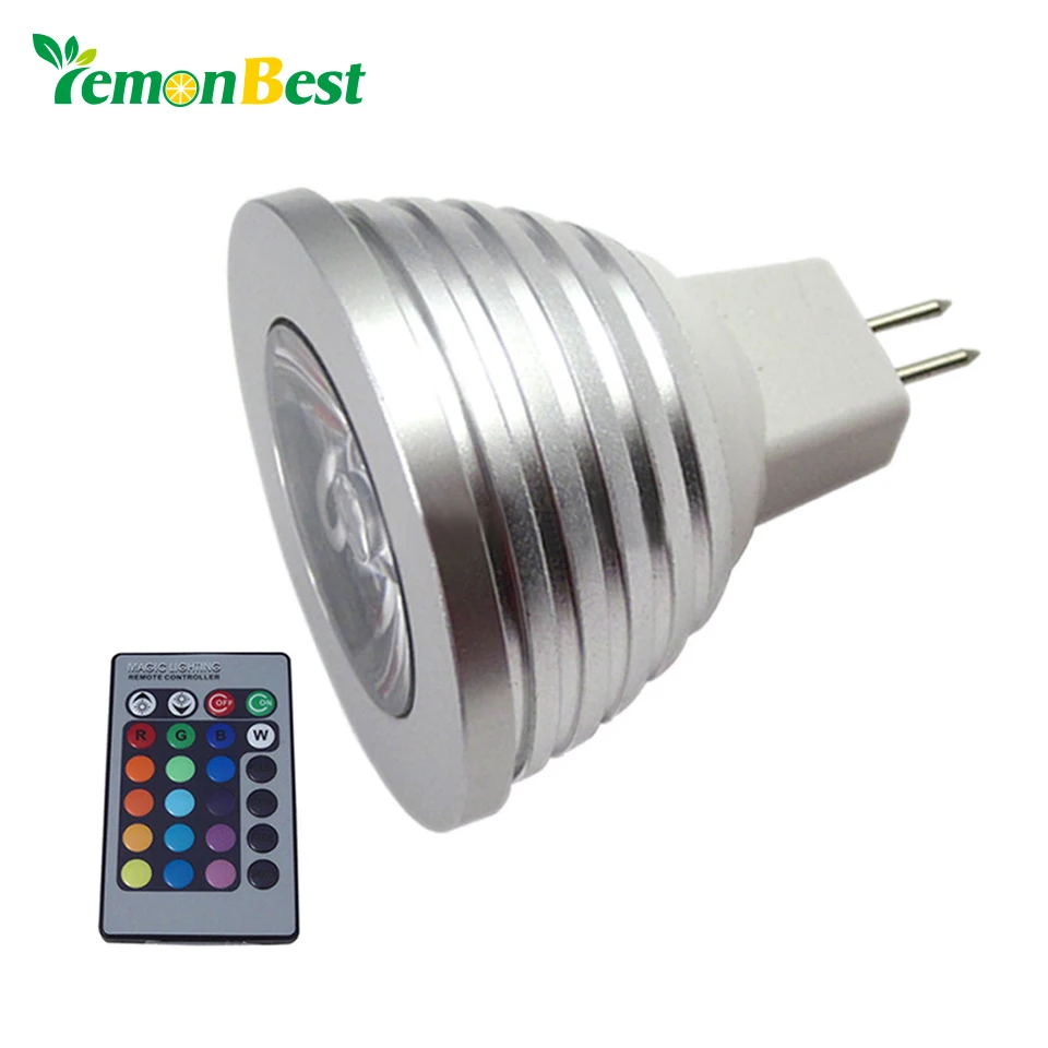 4 Вт E27 MR16 GU10 RGB светодиодный лампа 16 Цвета сменить светодиодный COB Светодиодный прожектор света с ИК-пультом дистанционного управления для дома и сада вечерние украшения