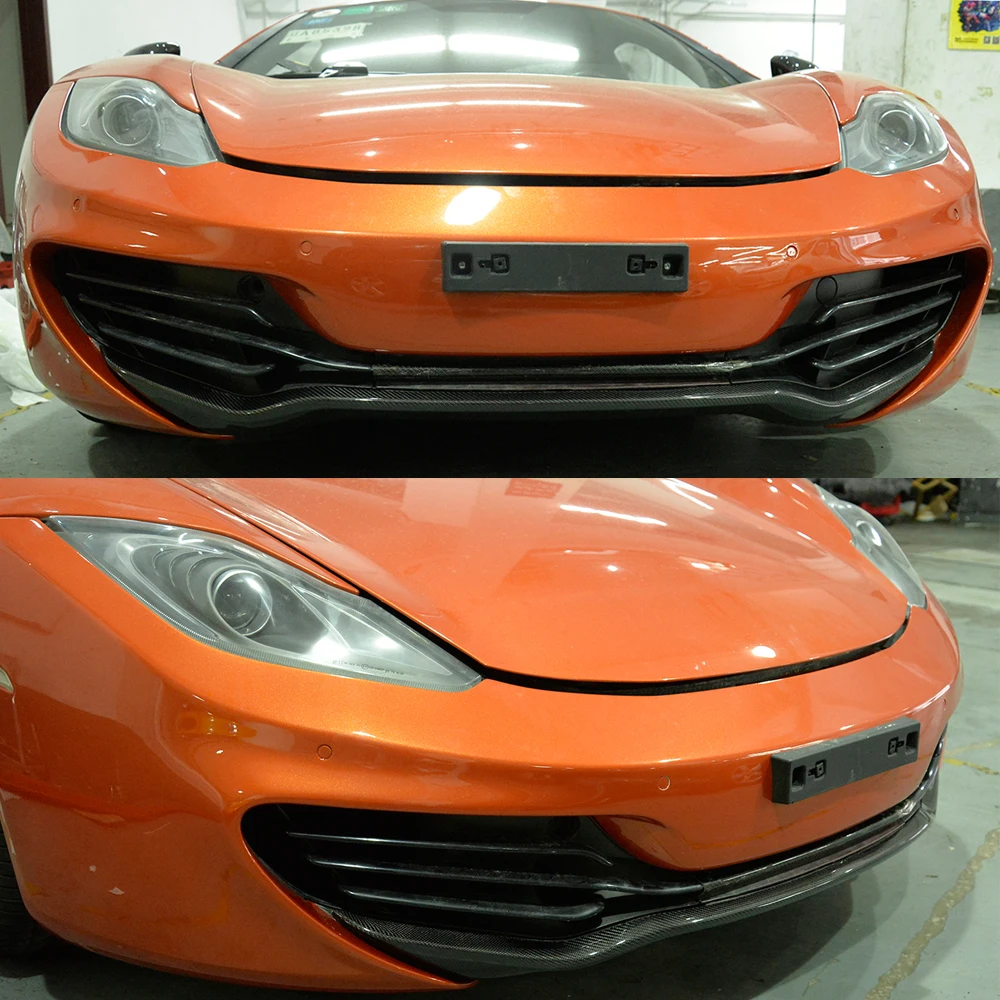 Спойлер для переднего бампера из углеродного волокна разветвитель McLaren MP4-12C Base
