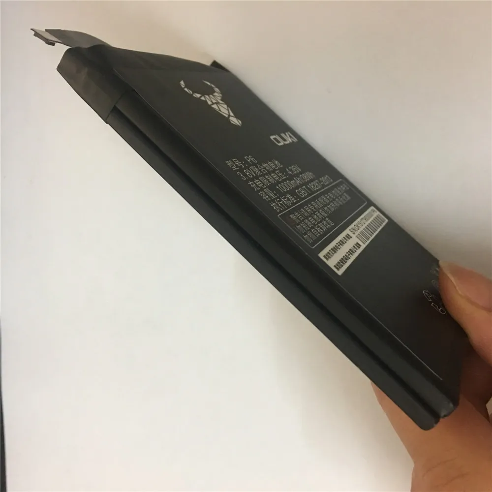 100% оригинал 3 8 V 10000mAh аккумулятор мобильного телефона для oukitel P6 батареи