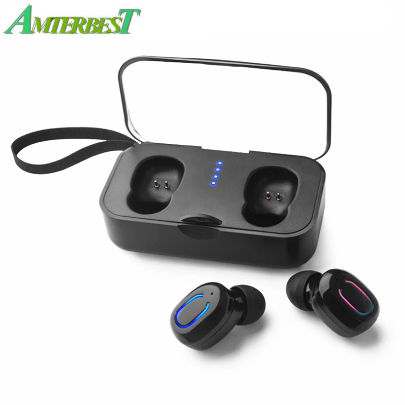 AMTERBEST наушники-вкладыши TWS с мини Беспроводной Bluetooth 5 0 наушники стерео гарнитура