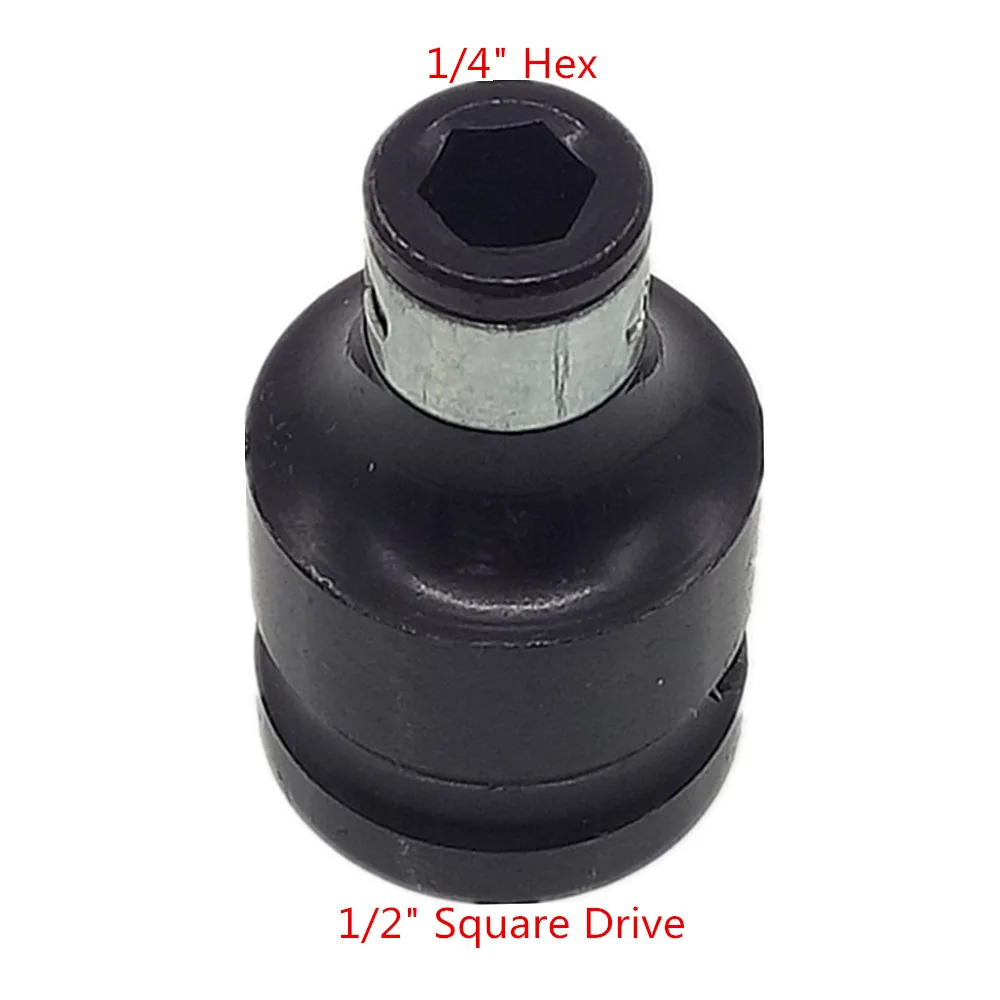 1pc Adapter Socket 1/" квадрат Dr до 1/4" дюймов 8 мм 10 мм шестигранный хвостовик Быстросъемный патрон ударная розетка адаптер отвертка инструмент преобразования бит адаптер - Цвет: 1pc Adapter Socket