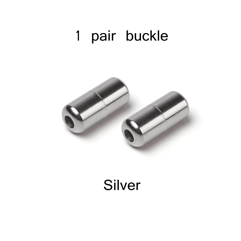 2pcs Silver 1 пара плоских эластичных шнурков, белые/черные шнурки без завязок, для детей и взрослых, унисекс, плоские кроссовки, шнурки, шнурки для быстрого отдыха - Цвет: 2pcs Silver