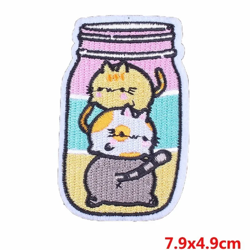 Pulaqi Tonari No Totoro нашивки на руку значок декор для сумки одежда джинсы Пришивные железные наклейки Шляпа кошка животное патч DIY H