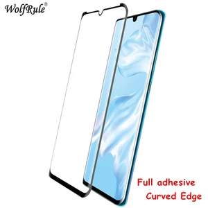 full cover curved tempered glass huawei p30 pro curved 3d screen protector phone film for huawei p30 pro glass vog l29 vog l09 free global shipping