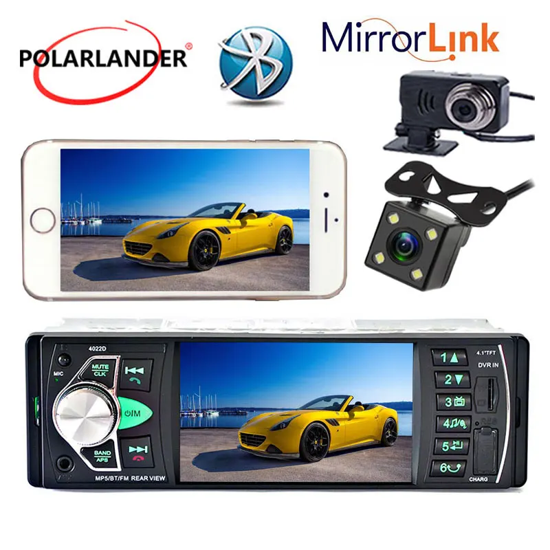 Автомагнитола 1 din 4022D FM радио автомобильное аудио стерео Bluetooth Авторадио