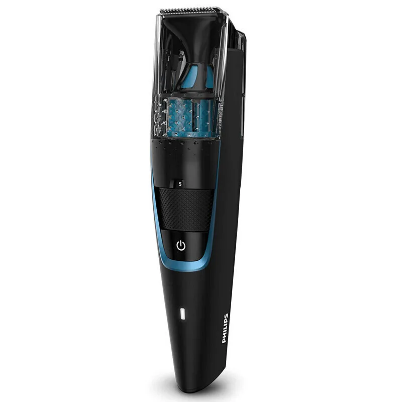 Philips вакуумный триммер для бороды моделирующий беспроводной и проводной 1 час быстрая зарядка для мужчин электробритва BT7201/15 черный