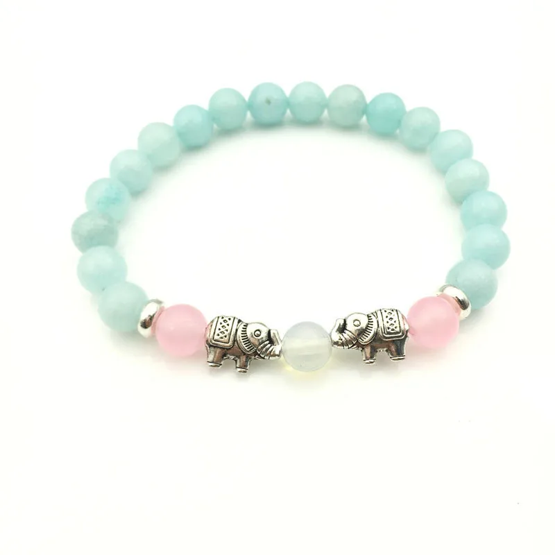 Модный дизайн унисекс браслет из бисера животное милый слон со сверкающими