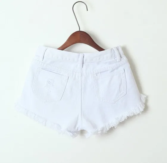 Новинка лета 2020 женские джинсовые шорты с завышенной талией и отбеливающими