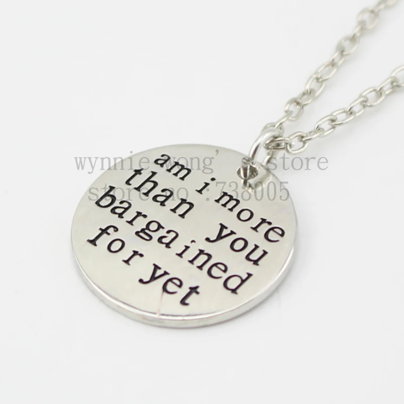 Коллекция 2015 года ожерелье с подвеской из серебра я больше чем вы | Украшения и