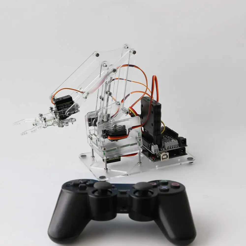 MeArm DIY 4DOF умный RC робот Arm Kit & 9g Servo PS2 Stick 4 степени свободы