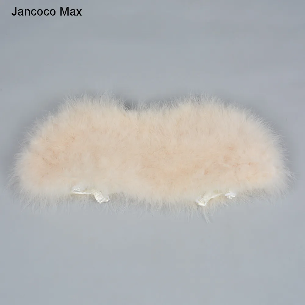 Jancoco Max накидка из натурального меха, Женская шаль из натурального страусиного пера, Модное пончо, лидер продаж, один размер S1264