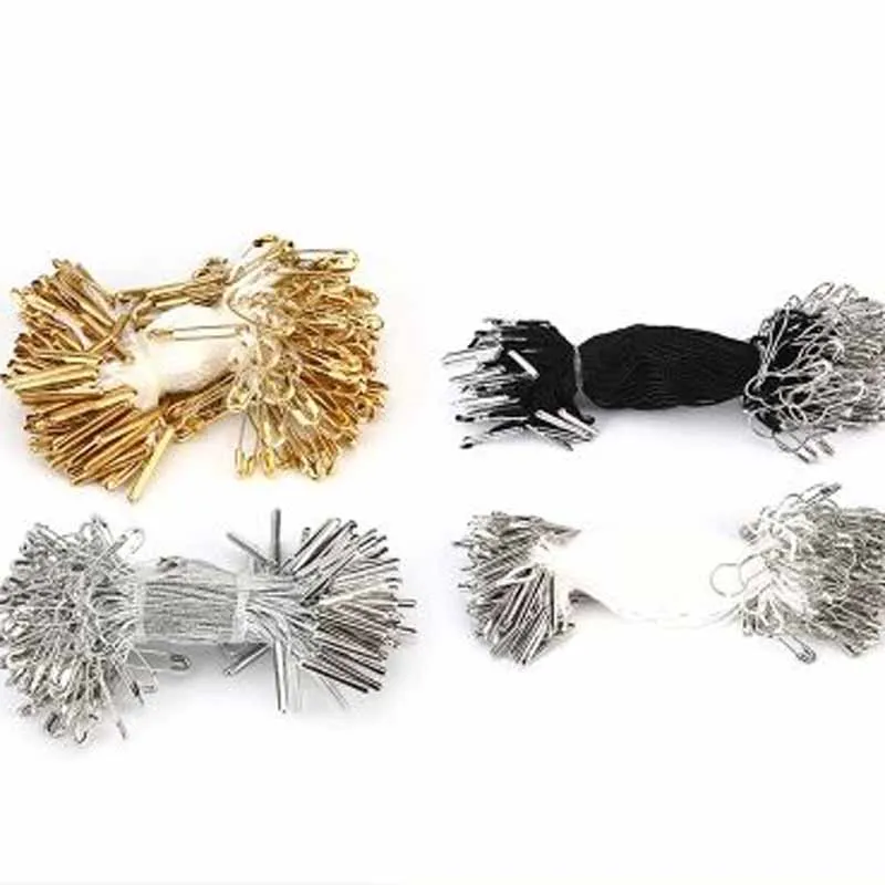 

1000pcs 2018 hot sale new Pin hangtag line high-grade clothing label line four colors Iron or copper dacron,silver and gold
