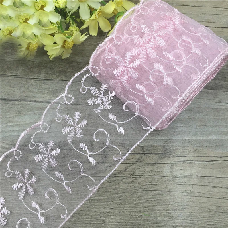

30yards 6.5cm Pink Lace Ribbon DIY Decorative Lace Trim Fabric Wedding Birthday Christmas Decor Craft Clothing/Accessories