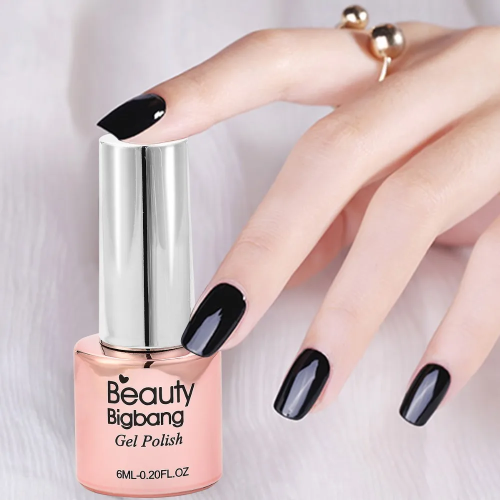BeautyBigBang, 6 мл, 36 цветов, замачиваемый Гель-лак для ногтей, УФ-гель, верхнее покрытие, матовое покрытие, лаки для ногтей, для маникюра, верхнее покрытие, не протирается
