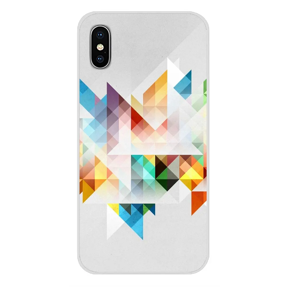 Силиконовый чехол для телефона с треугольным градиентом ярких цветов Huawei P Smart Mate
