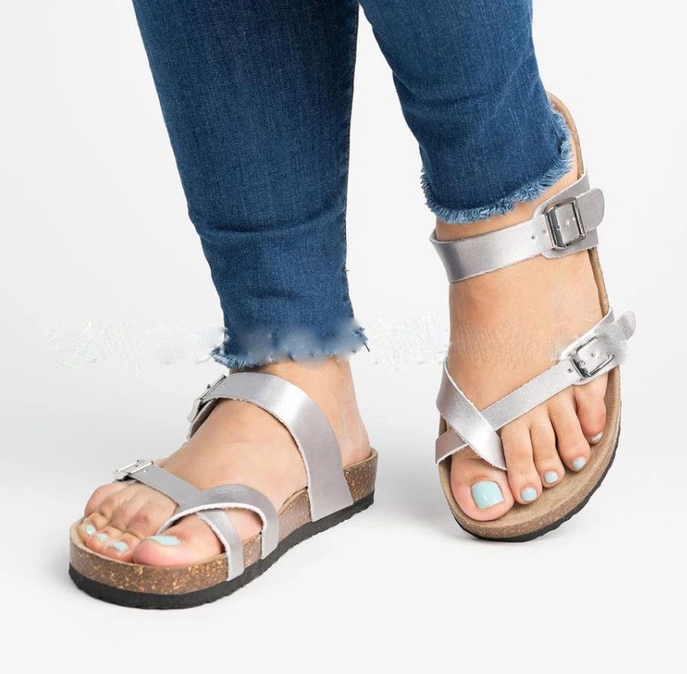 Женские босоножки Летняя обувь на танкетке женские сандалии пикантные кожаные