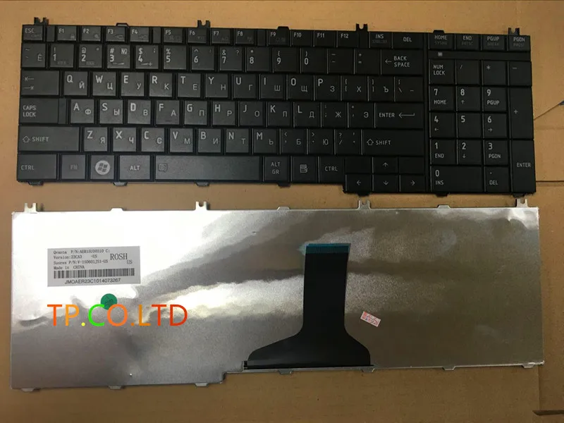 Новая русская Русская клавиатура для Toshiba Satellite C650 C655 C655D C660 C670 L650 L655 L650D L655D L670 L675 L750
