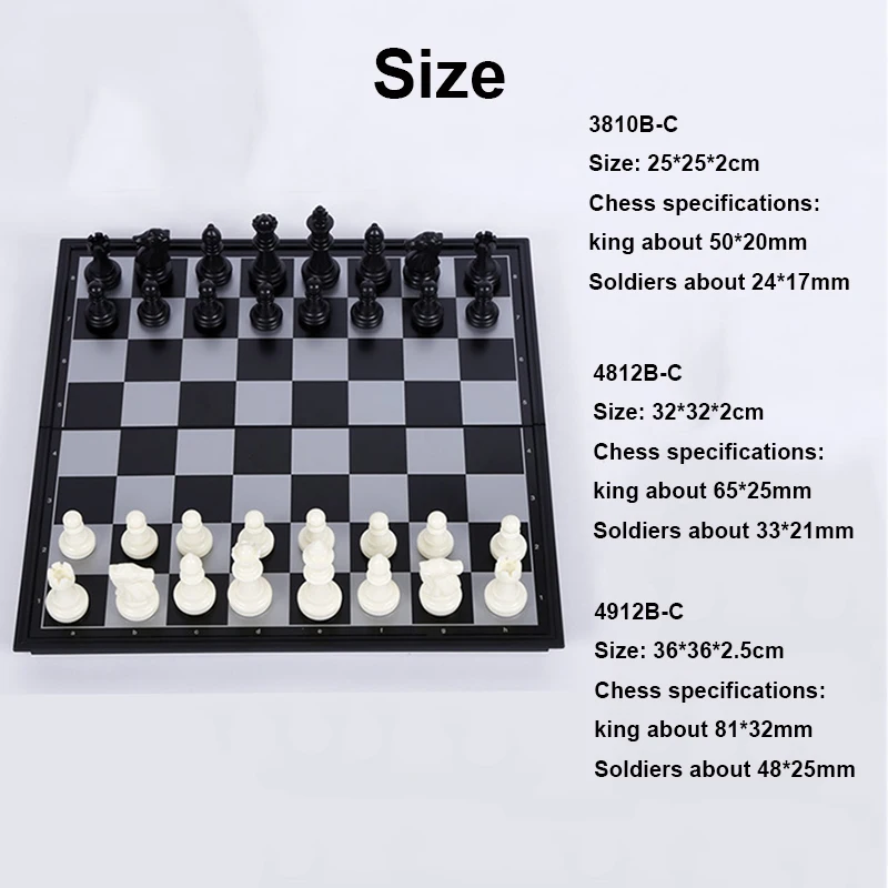 Шахматная игра Складная магнитная складная доска современный набор семейные