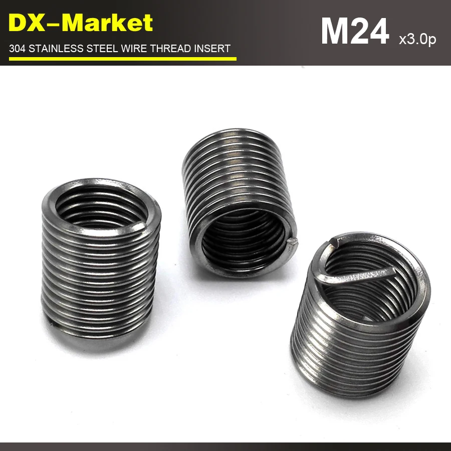 Резьбовые вставки m24 * 2D 3 0 P 10 шт. из нержавеющей стали 304 резьбовые для ремонта
