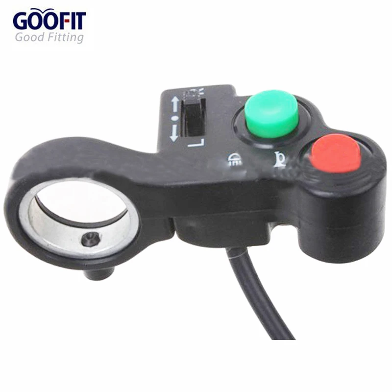 GOOFIT Универсальный 7/8 &quotРуль указатель поворота и кнопка включения рога для