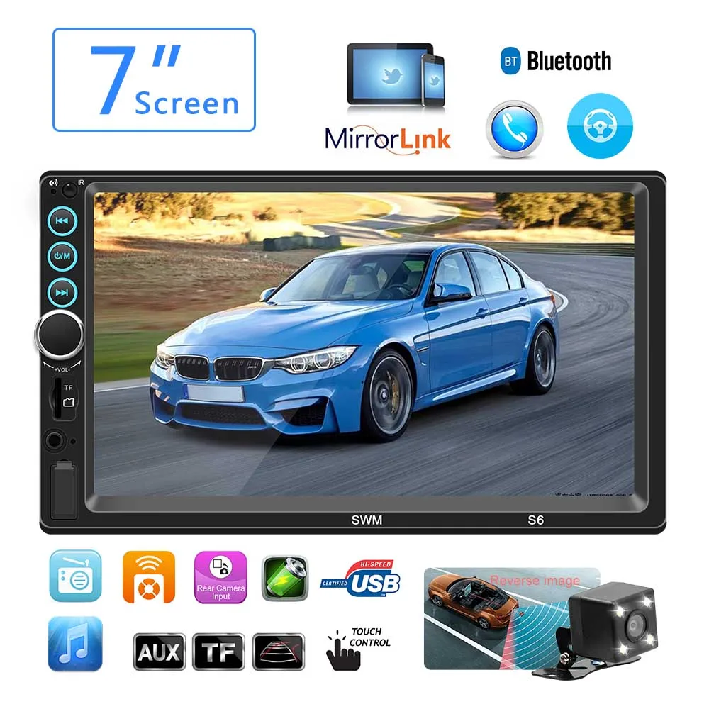 Автомобильное радио 7 &quotHD Авторадио мультимедийный плеер 2 din сенсорный экран