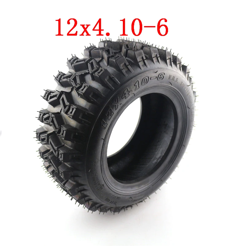 Высокое качество 12x4. 10-6 вакуумные шины ATV Quad Go Kart 47cc 49cc массивные 4,10-6 бескамерные шины подходят для всех моделей 12*4,10-6