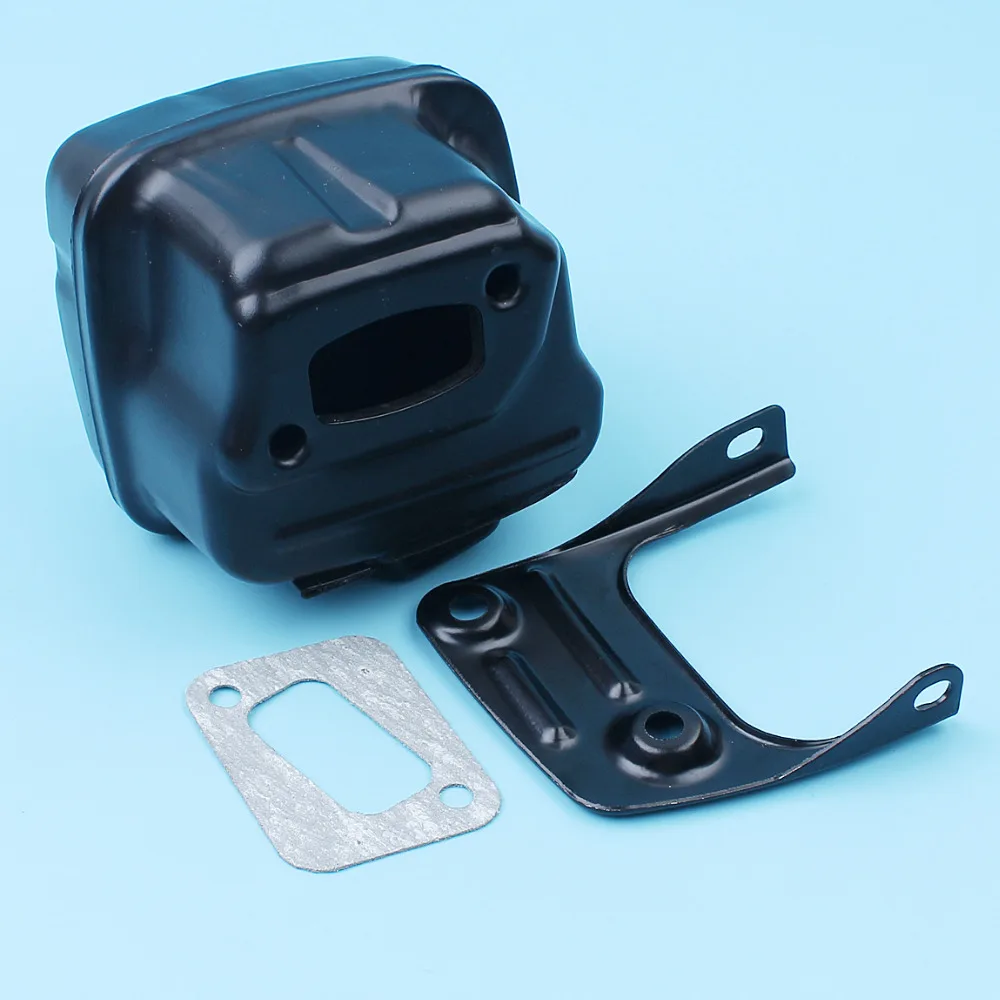 

Exhaust Silencer Muffler Assembly w/ Bracket Gasket Kit For Jonsered 2141 2145 2147 2150 2152 2153 Chainsaw #503862803 544028301