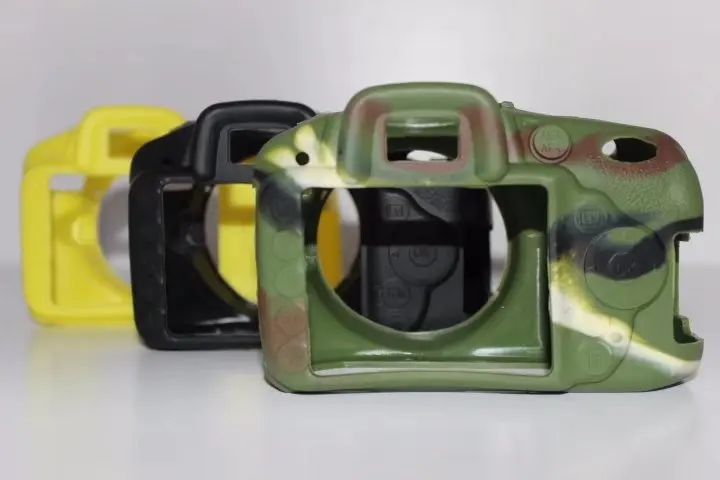 Мягкий силиконовый резиновый защитный чехол для камеры Nikon D3100 D3200 D3300 Камуфляжный