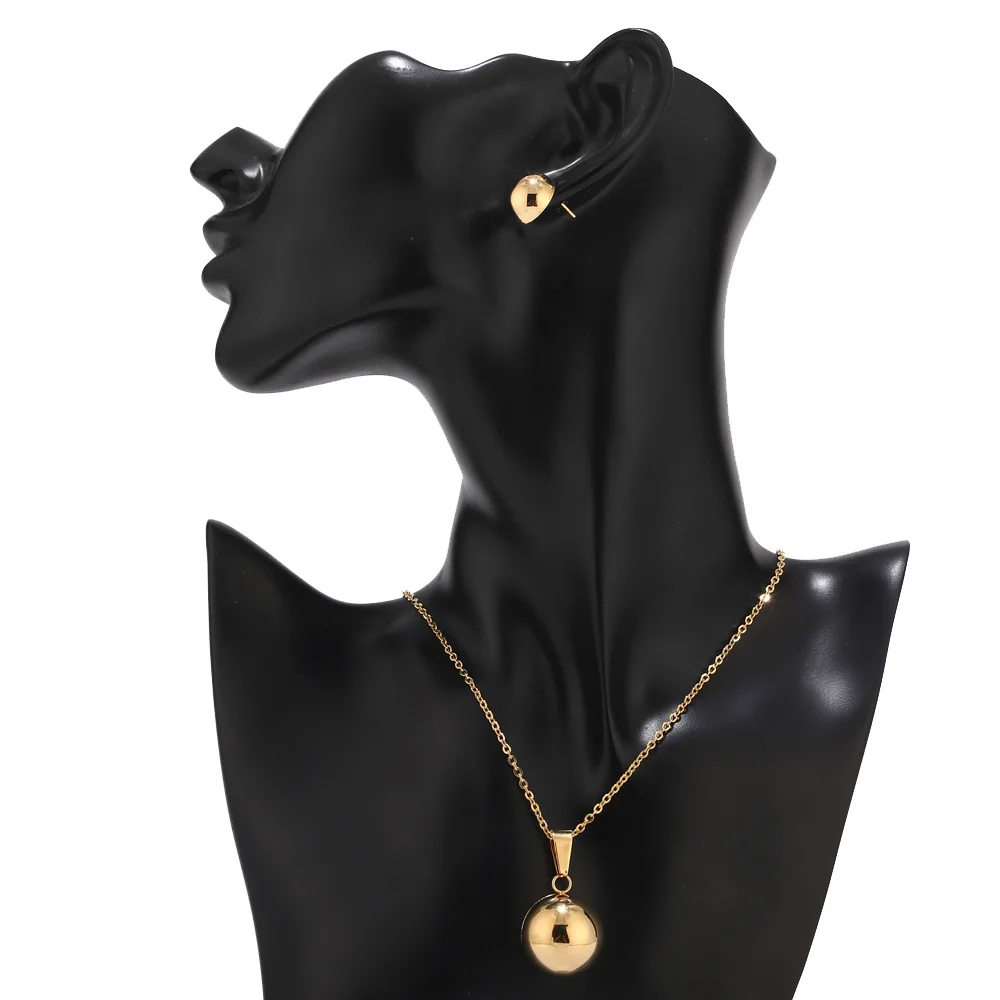 Набор ювелирных изделий золотого цвета из нержавеющей стали 316L с полыми